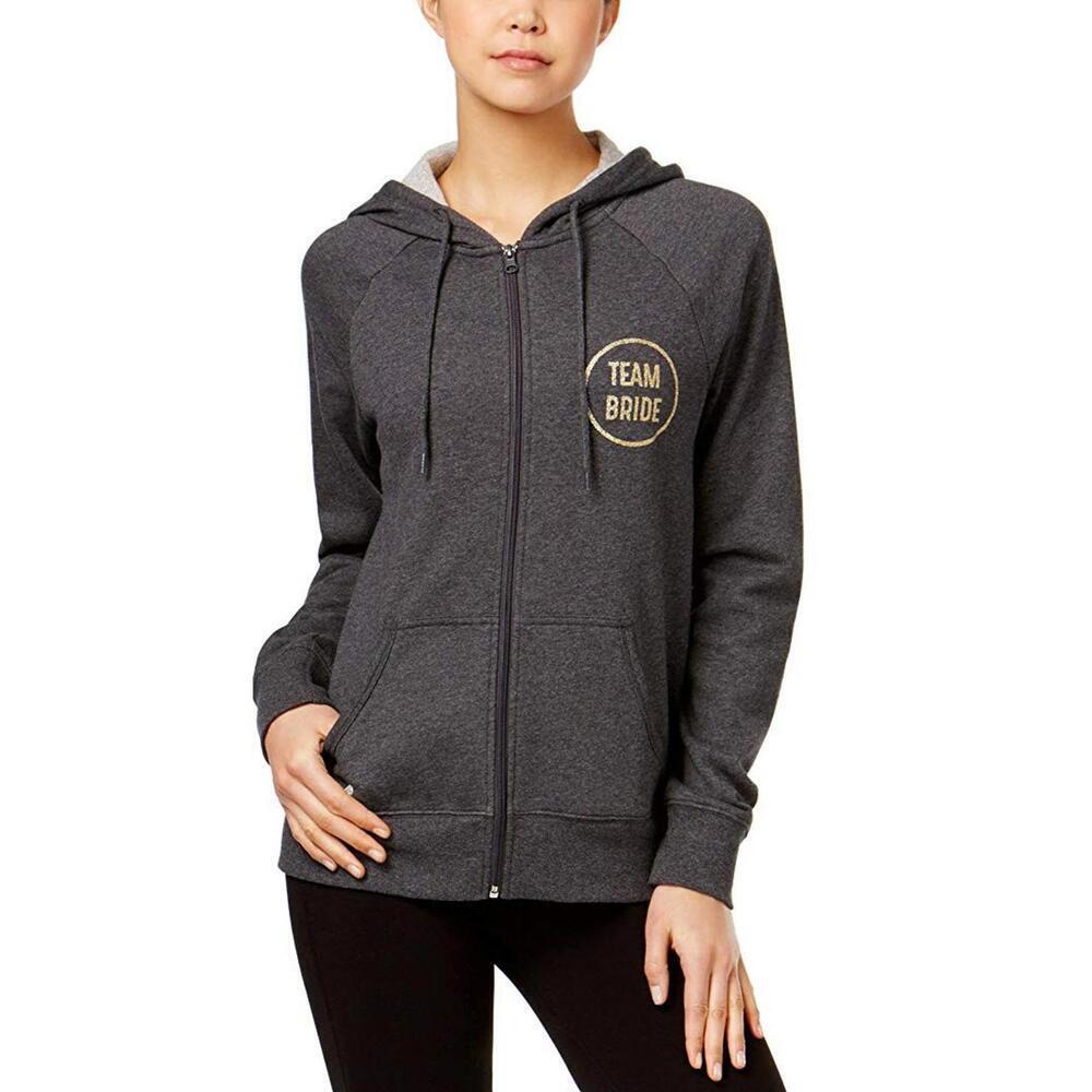 Ideology Womens Team Bride Full Zip Hoodie Size M - Picture 2 of 3